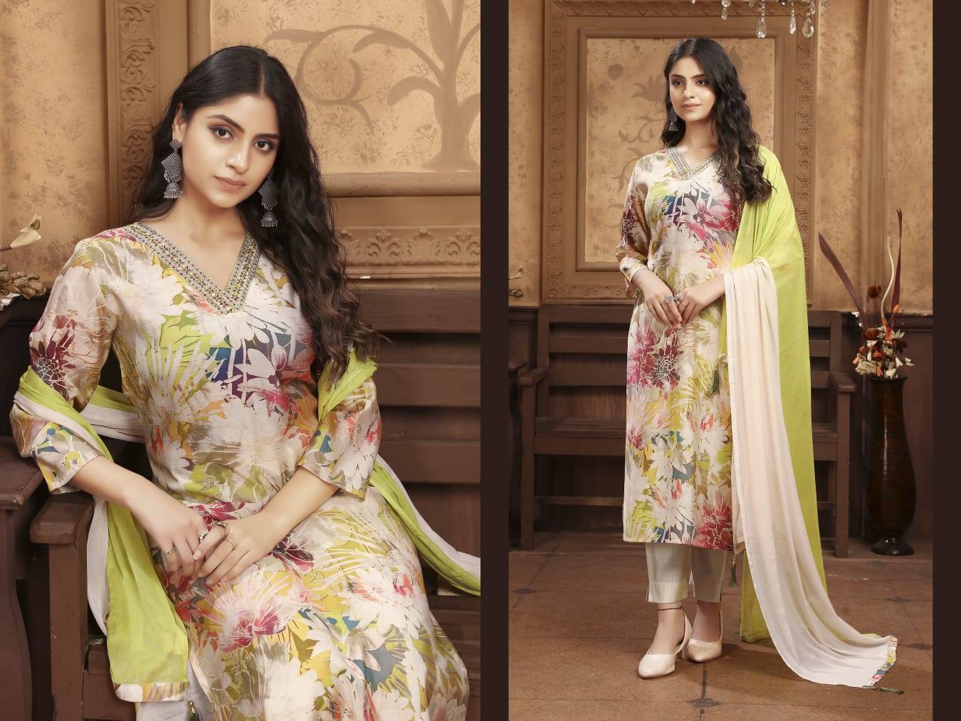 Kashvi Vol-1 BY Moksh International  9008 to 9011 series Stylish Fancy stitched dresses At Wholesale Price